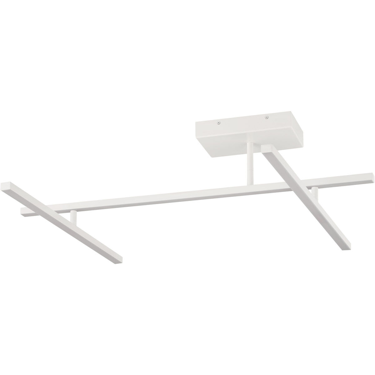 Duo LED 4.75 inch Matte White Semi-Flush Mount Ceiling Light